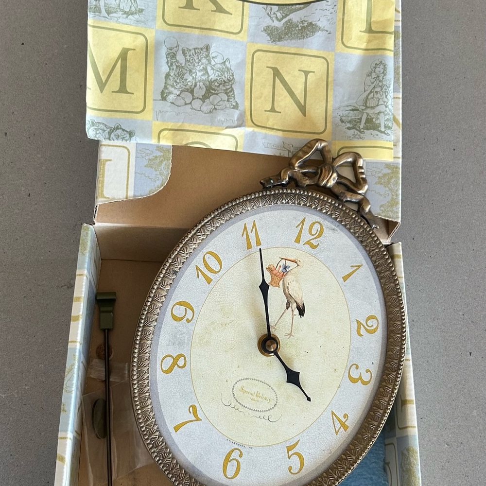 Vintage-Inspired Baby Wall Clock